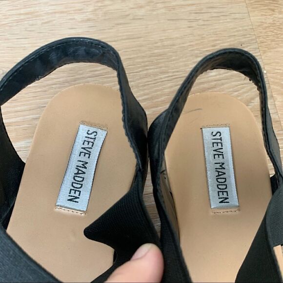Steve Madden Size 9.5 Darnell Black Sandals - Picture 7 of 11